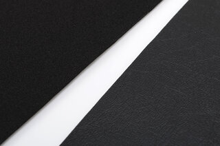 Dachholmverkleidungen vorne/ hinten aus Kunstleder in Schwarz  (8-teilig)