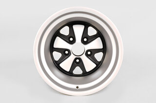 Fuchs Replica Wheel - 11 x 15 ET -27 - Anodized - Satin Black Inset + Anodized Spokes + Lip - TÜV
