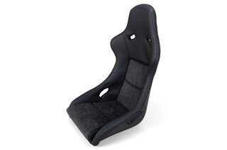 Pole Position -Carbon- Leder Schwarz, Naht Grau, Sitzfläche+Rückenlehne Alcantara Grau,ABE