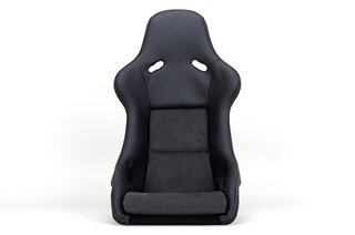 Pole Position -Carbon- Leder Schwarz, Naht Grau, Sitzfläche+Rückenlehne Alcantara Grau,ABE