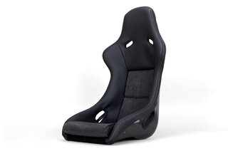 Pole Position -Carbon- Leder Schwarz, Naht Grau, Sitzfläche+Rückenlehne Alcantara Grau,ABE