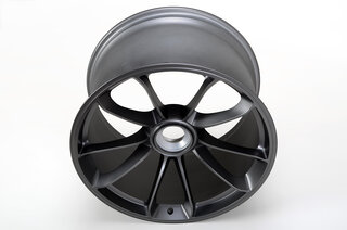 12,5x21 ET48 OE Felge Zentralverschluss Platinum-Seidenmatt