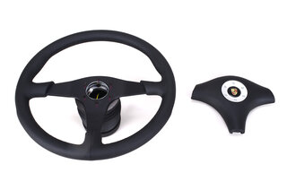 Steering Wheel Kit - RS Clubsport 911 - 1989  - Black Leather / Black Stitching