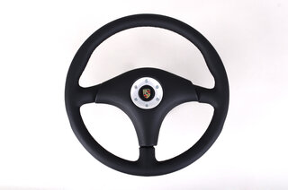 Steering Wheel Kit - RS Clubsport 911 - 1989  - Black Leather / Black Stitching