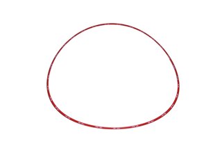 Anfahrschutz-Ring Edelstahl, ROT  für BBS 19" Felgen ( 1 Stck)