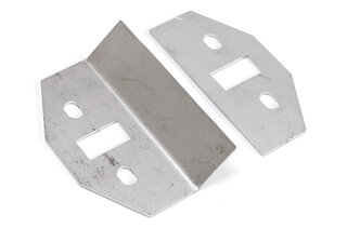 Renfort pour arrêt de porte en inox  avec contre-plaque