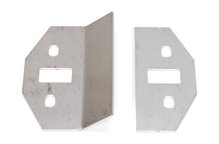 Renfort pour arrêt de porte en inox  avec contre-plaque