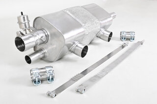 Valved Sport Muffler 991.2 - Brombacher Edition - For Porsche Sport Exhaust (PSE) - For OEM Tips