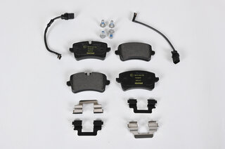 Brake service kit - REAR - 95B.1/ 95B.2 Macan (17" - no discs, silver,red,black caliper )