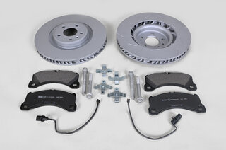 Macan Brake service kit- FRONT (18" - with discs, silver caliper )