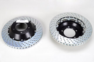 Brembo-freinage GT sport AV 4 pistons, disques 355x32mm perçés (964), étriers jaunes