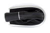 Schaltsack Leder schwarz, Naht weiss Schaltknauf Mod. 986/996 weiß beleuchtet (6-gang)