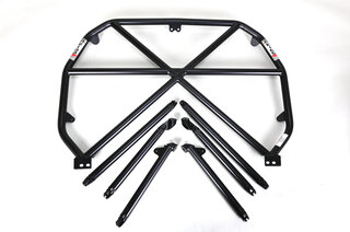 Arceau clubsport acier 991 sans TO avec croix, appuis sur tunnel et barre pour harnais