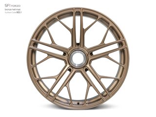 Jante 12x22 ET40 alu forgé SF1 DC à fixation centrale, bronze mat