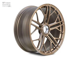 Jante 12x22 ET40 alu forgé SF1 DC à fixation centrale, bronze mat