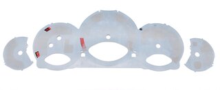 FVD Brombacher Instrument Face Set 997.2 GTS - White - Manual - MPH - 200 MPH