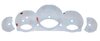 FVD Brombacher Instrument Face Set 997.2 GTS - White - Manual - MPH - 200 MPH
