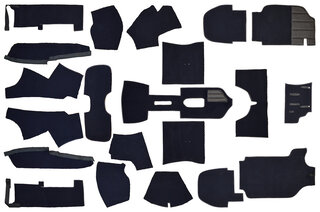 Jeu complet moquette 930 turbo bleu marine