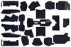 Jeu complet moquette 930 turbo bleu marine