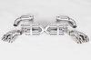 Competition Exhaust System 997.2 Turbo / Turbo S - Brombacher Edition - Stainless - 200 Cell HF