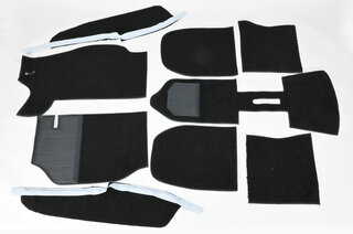 Carpet Set 930 1975-89 - Complete - Black - Knitted Velour (Strick Velour)