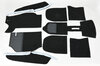 Carpet Set 930 1975-89 - Complete - Black - Knitted Velour (Strick Velour)