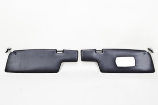 Jeu pare-soleil 911 coupé noir/noir avec miroir de courtoisie à droite