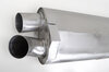 Exhaust System 964 - RACE - 100 Cell Catalytics - Dual Outlet - Without Heat - Round Tips