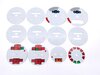 Jeu fonds de compteurs bleu maritime 964 / 965 3,3L / 993 C2/4 ,R