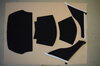 Teppichsatz komplett  911 "RS" 74-86  schwarz "Haargarn Boucle" inkl. vordere Fußmatten