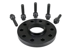 Wheel Spacer Cayenne - 18 mm - Hub Centric - Anodized with Bolts - Black - Sold Individually