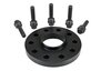 Wheel Spacer Cayenne - 18 mm - Hub Centric - Anodized with Bolts - Black - Sold Individually