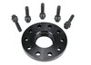 Wheel Spacer Cayenne - 18 mm - Hub Centric - Anodized with Bolts - Black - Sold Individually