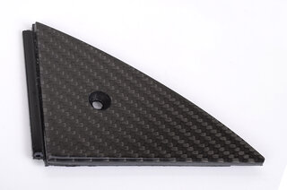 Center Dashboard A/C Vent End Cap Trim 964 / 993 - Carbon - Right - Complete Assembly