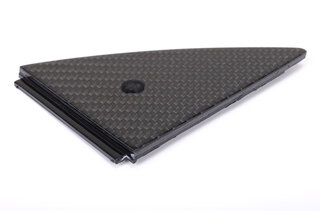 Center Dashboard A/C Vent End Cap Trim 964 / 993 - Carbon - Right - Complete Assembly