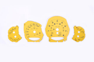 Instrument Face Set 991.2 - Racing Yellow - PDK- MPH