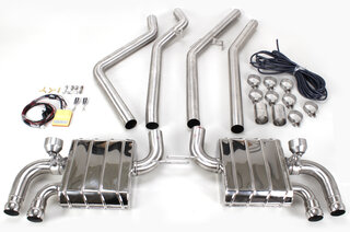 Capristo Valved Muffler 958.2 / 9YA Cayenne Turbo / Turbo S - Street Sound - For OEM Exhaust Tips