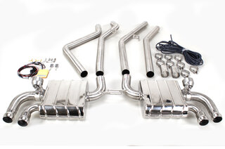 Capristo Valved Muffler 958.2 / 9YA Cayenne Turbo / Turbo S - Street Sound - For OEM Exhaust Tips