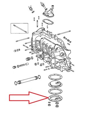 Oil Sump Plate 911 / 930 / 914  1965-83 - With Drain Plug Cut Out
