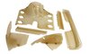 Engine cover 911 RSR (set), fiberglass (GFK), for injecttor, no oil cooler, small Fan