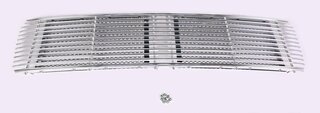 Lufteinlassgitter zweiteilig Chrom für Motordeckel 911/ 912 bis 1968