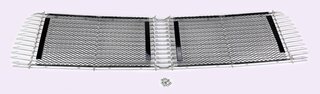 Lufteinlassgitter zweiteilig Chrom für Motordeckel 911/ 912 bis 1968
