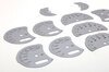 Fonds compteurs argent 996 turbo / 996.2 GT3  avec ordinateur de bord + logo sur compte-tours