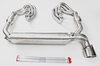 Ligne d'échappement "Brombacher" 964 inox, sans cata et sans chauffage avec 1 sortie 90mm