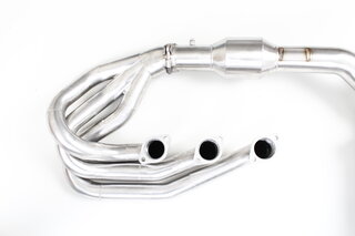 Ligne d'échappement "Brombacher" 964 inox, sans cata et sans chauffage avec 1 sortie 90mm