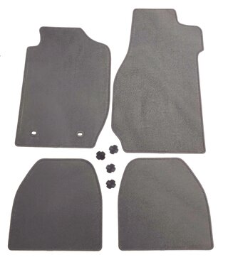 Floor Mat Set 911 / 930 - Jakarta - Metro Blue Edging -  Metro Blue Stitching - Includes Fastener