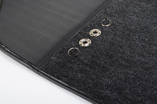 Carpet Set 911 1970-73 - RS 2.7 L 1973 Touring - Black - German Cellulose Velour (Zellstoff Velour)