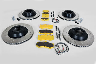 Kit transformation 997 turbo 1+2 en disques acier AV+AR avec bols Ø380/373mm / Pagid jaune