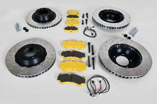 Kit transformation 997 turbo 1+2 en disques acier AV+AR avec bols Ø380/373mm / Pagid jaune