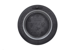 Capuchon de roue noir-mat avec écusson couleur - fix central